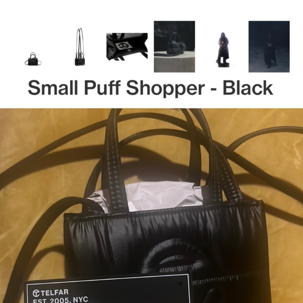 Small Black Puff Telfar Bag